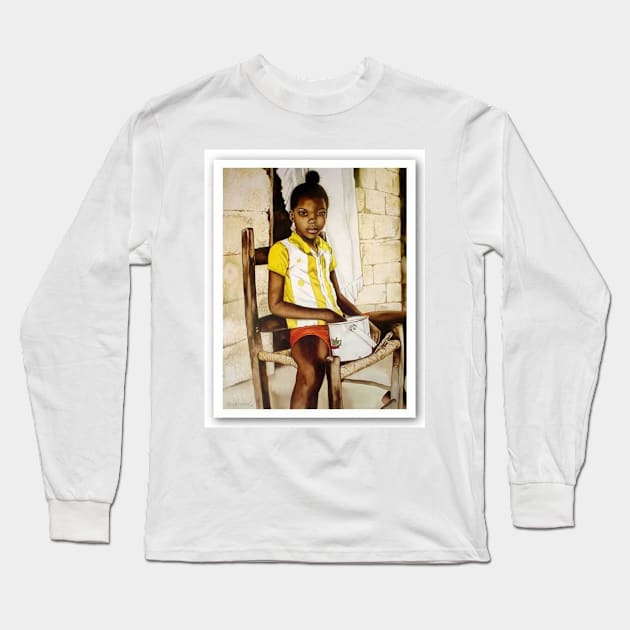 Black Girl Long Sleeve T-Shirt by CoreDJ Sherman